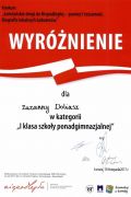 Wyróżnienie w konkursie "Łomżyńskie drogi do Niepodległej - pamięć i tożsamość. Biografie lokalnych bohaterów."