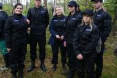 Leśna przygoda uczniów klas policyjnych