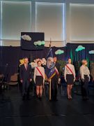 Odznaczenia sztandarów szkół łomżyńskich Złotym Krzyżem Zasługi Związku Piłsudczyków