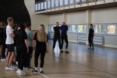 Szkolenie uczniów klasy pierwszej Oddziału o profilu mundurowym